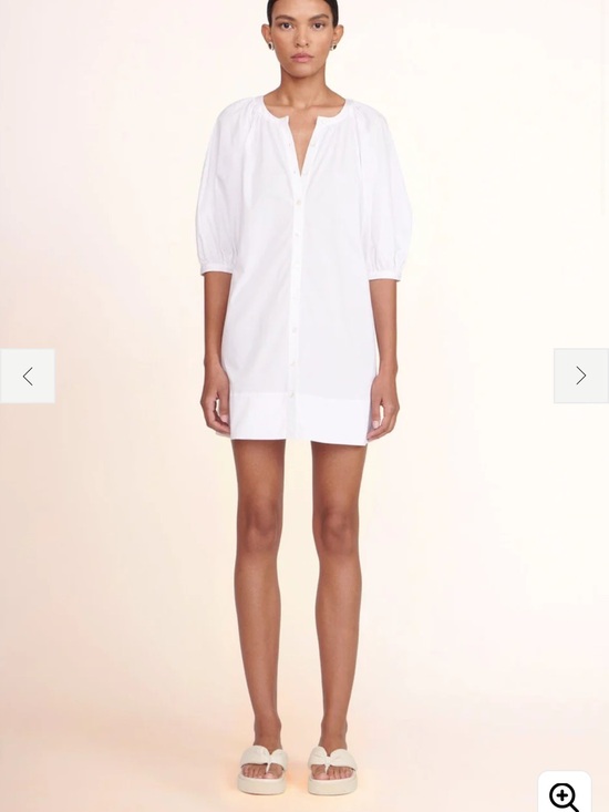 STAUD Dresses & Skirts - STAUD MINI VINCENT DRESS WHITE